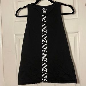 Nike black logo, Dri-Fit tank- size S